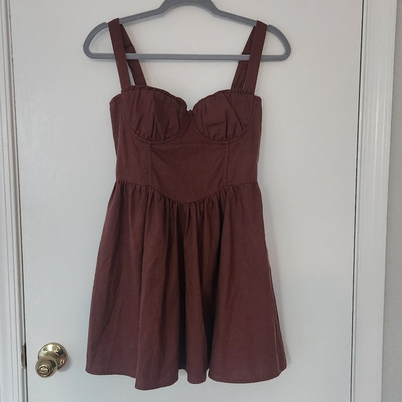 PRINCESS POLLY Brown Women's Dress - Picture 4 of 7